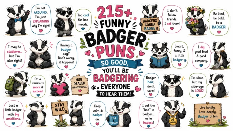 Funny Badger Puns