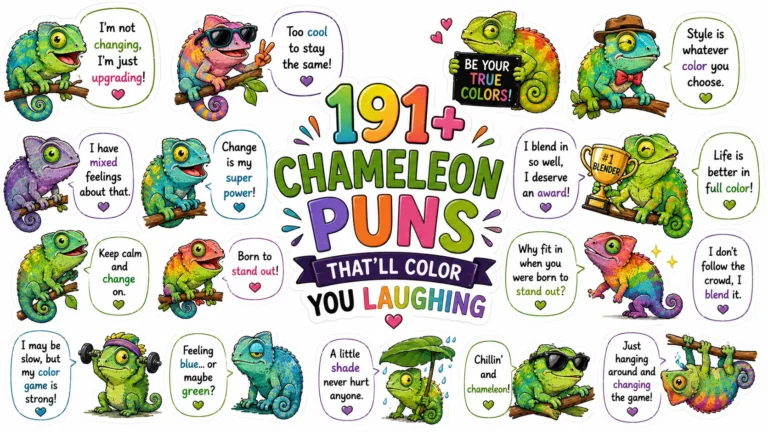 191+ Chameleon Puns That’ll Color You Laughing