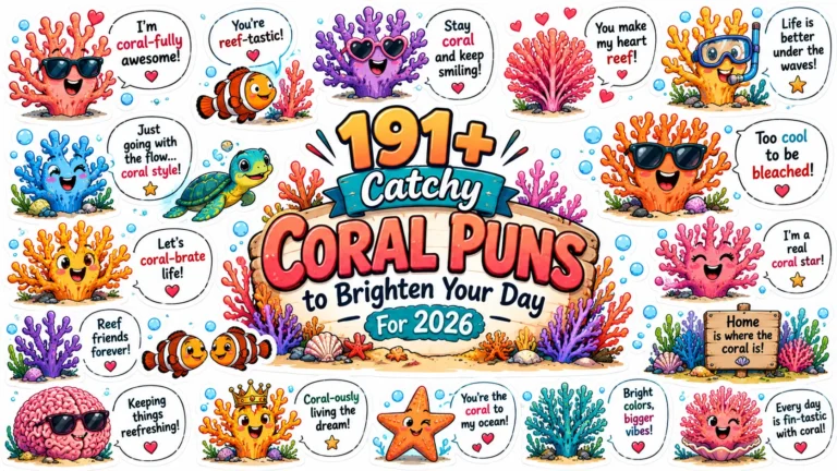Funny Coral Puns