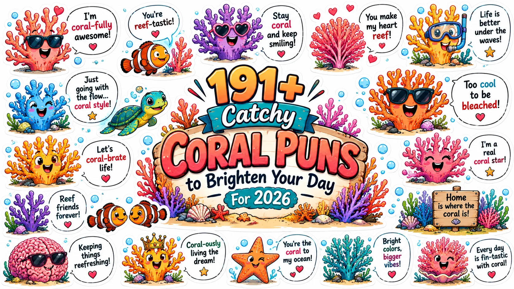 Funny Coral Puns