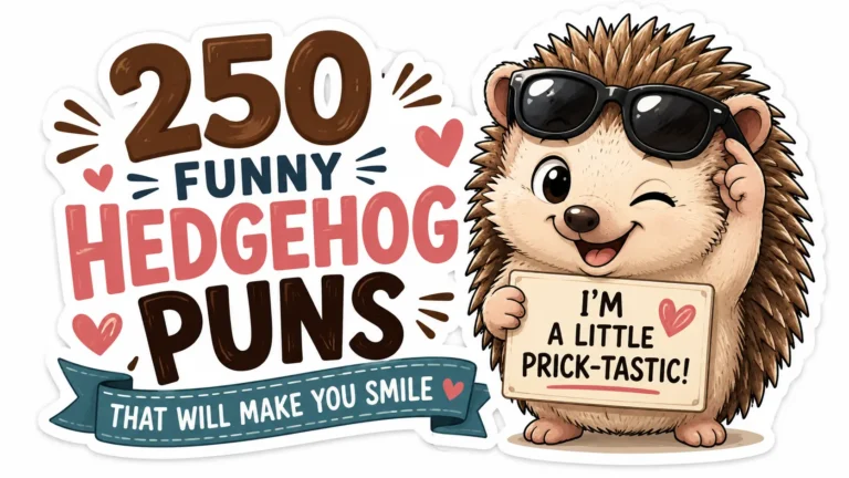 Funny Hedgehog Puns