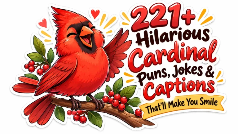 221+ Hilarious Cardinal Puns, Jokes & Captions That’ll Make You Smile