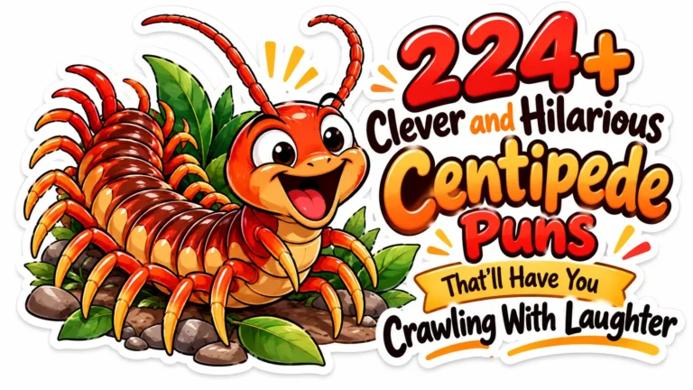 224+ Clever and Hilarious Centipede Puns