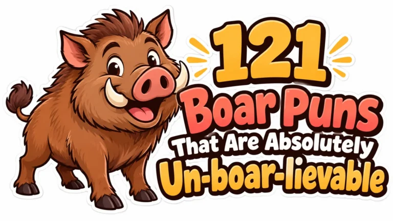 Boar Puns That Are Absolutely Un-boar-lievable