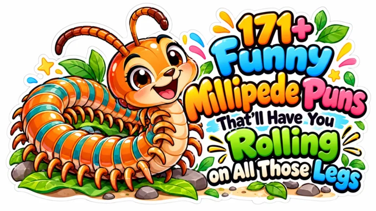 171+ Funny Millipede Puns