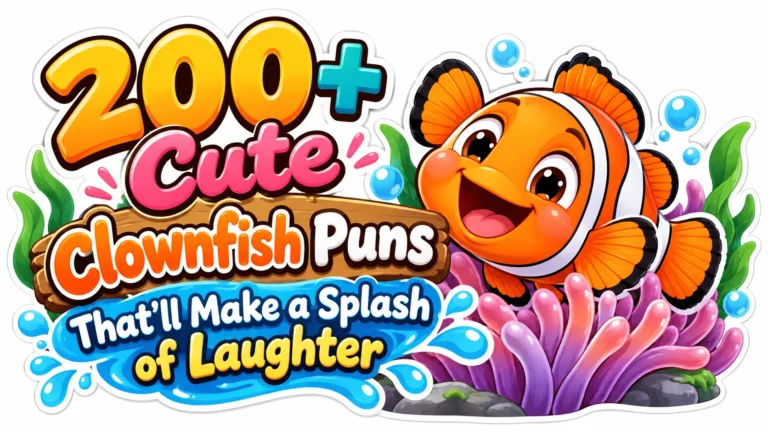 200+ Cute Clownfish Puns